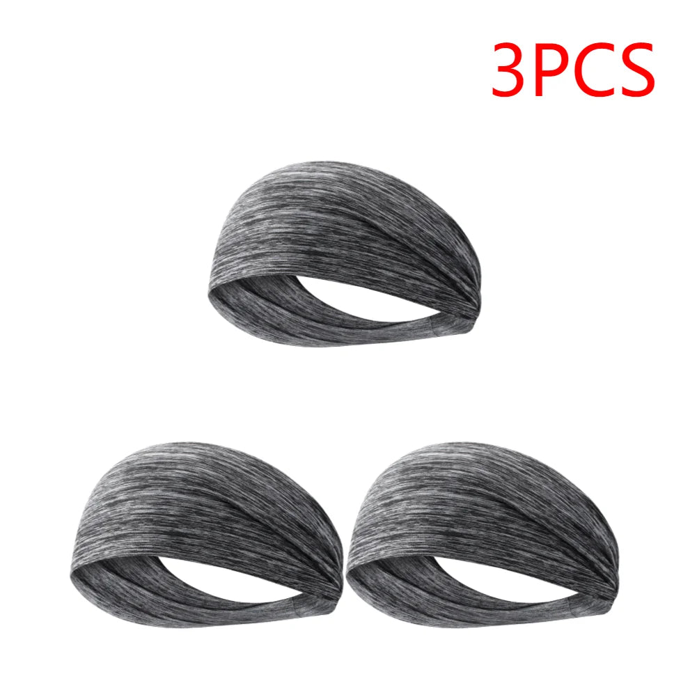 Sports Headbands For Men Woman Gym Yoga Sweat Hair Bands Soft Elastic Hairbands Stretch Outdoor Sport Sweatbands