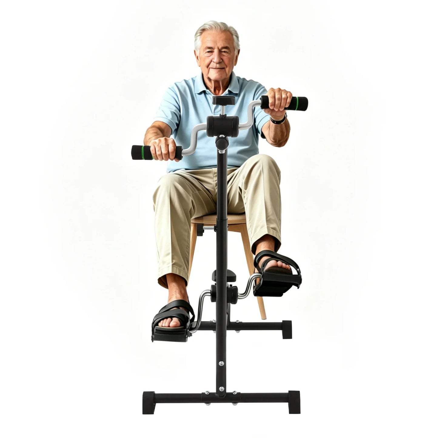 Exercise Bike for Seniors, Pedal Exerciser 5-Level Height 85-100cm, Knee Rehabilitation Equipment Low-Impact