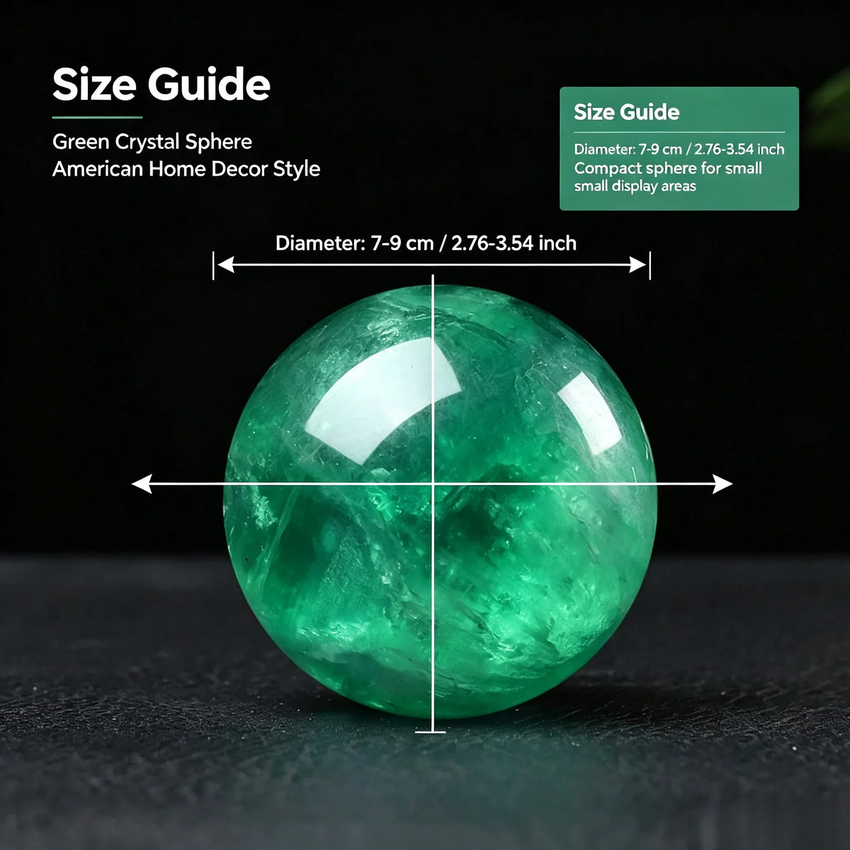 1 polished natural fluorite crystal ball, random style, suitable for home and office decoration, holiday gifts, decorative balls, modern decorations, high-quality fluorite crystal, elegant display