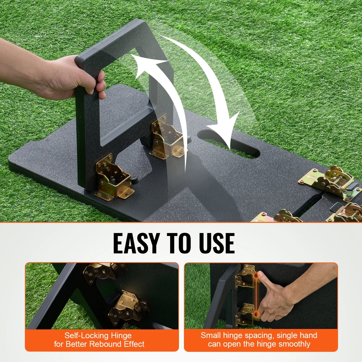 SucceBuy Soccer Rebounder Board 45"X13" Portable Soccer Wall with 2 Angles Rebound for Kids and Adults Passing&Shooting Practice