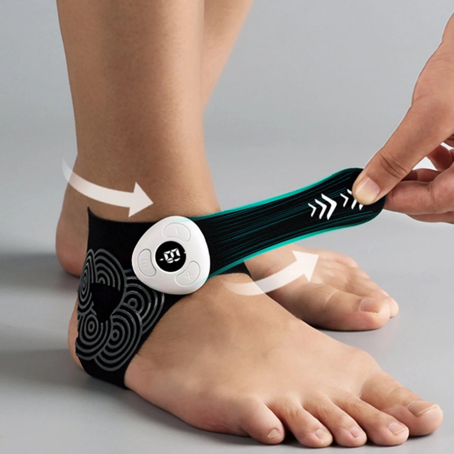 EMS Pulse Ankle Massager Lightweight Sports Ankle Support Breathable Joint Protection Gear Anti Sprain Injury