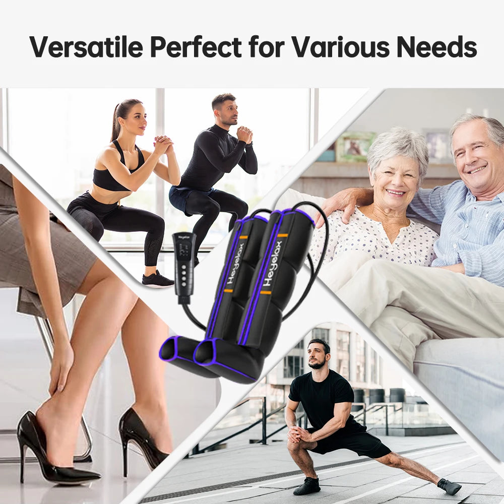 Leg Compression Massager for Circulation and Pain Relief,Air Compression Boots for Fast Recovery, 6 Mode,6 Intensity