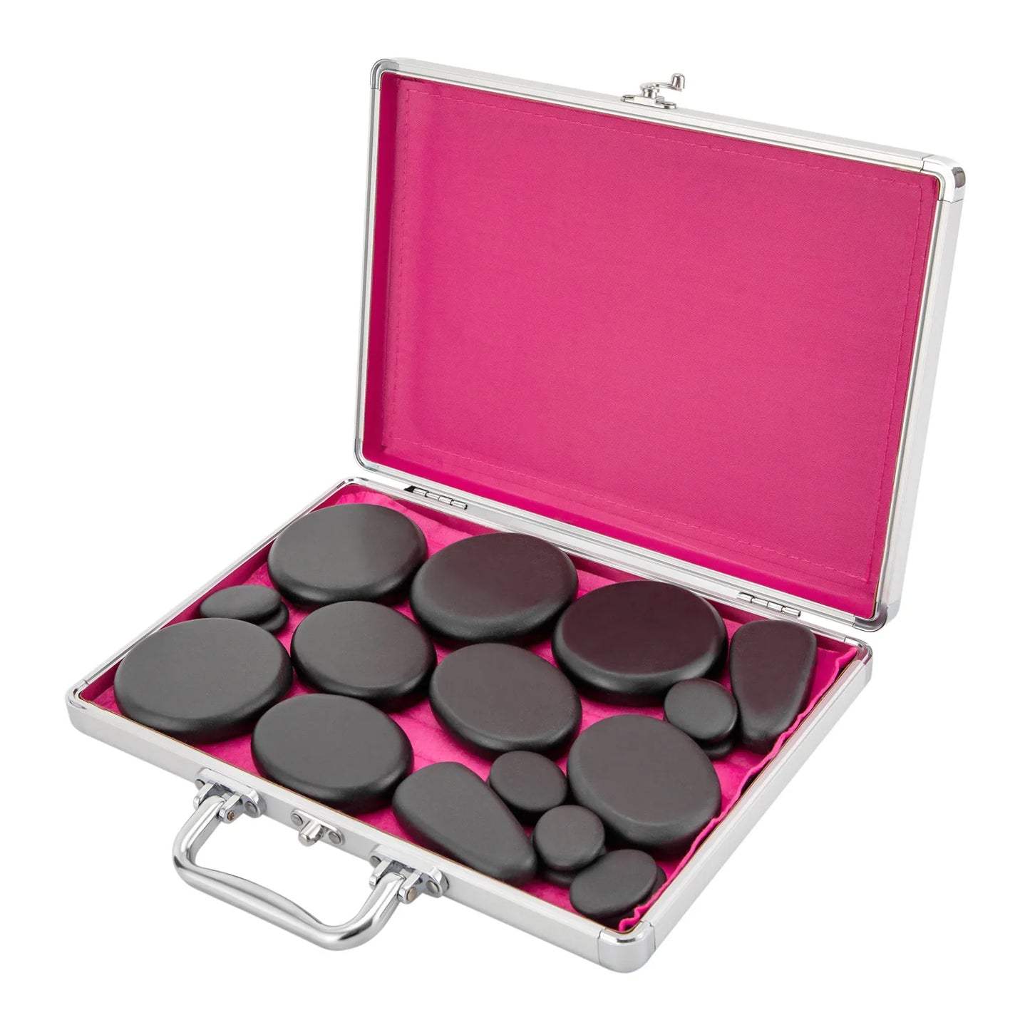 18 Volcanic Rocks Hot Stones Massage Set, 60-70 ℃used Hot Stones Body Massage Set, for Massage, Scraping, Hot Compress