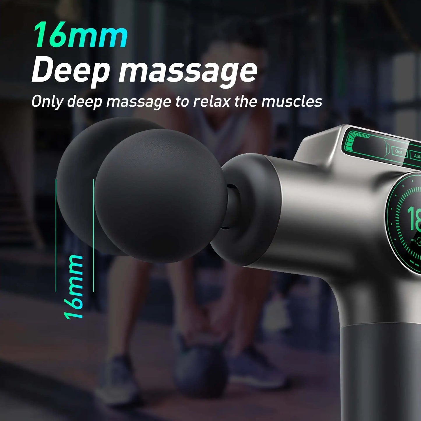 Powerful Massage Gun with 99 Speed Adjustable Levels 8 Attachments Box for Full Body Muscle Recovery
