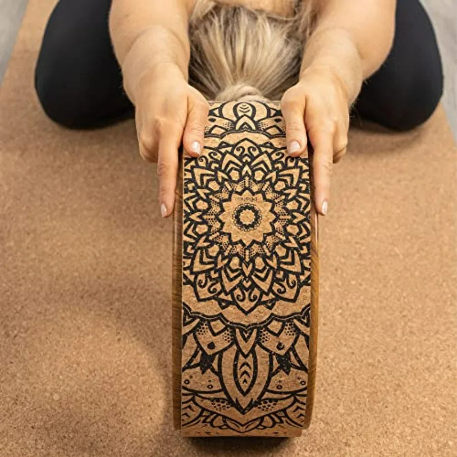 Yoga Wheel, Exercise Prop for Back Pain, Yoga Poses, Pilates, Stretches, Backbend Inversions and Bridge Position, Improves Flex