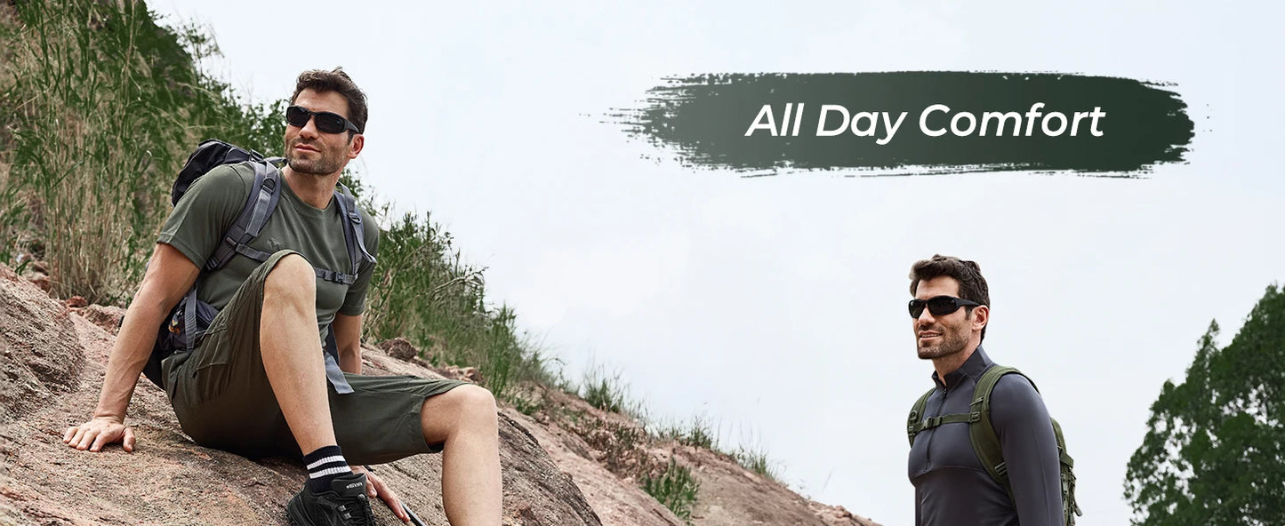 Fittington Wide Shoes For Men.  Breathable Mesh Upper Sneakers Non-Slip Trekking Hiking Walking Shoes With High Arch Support