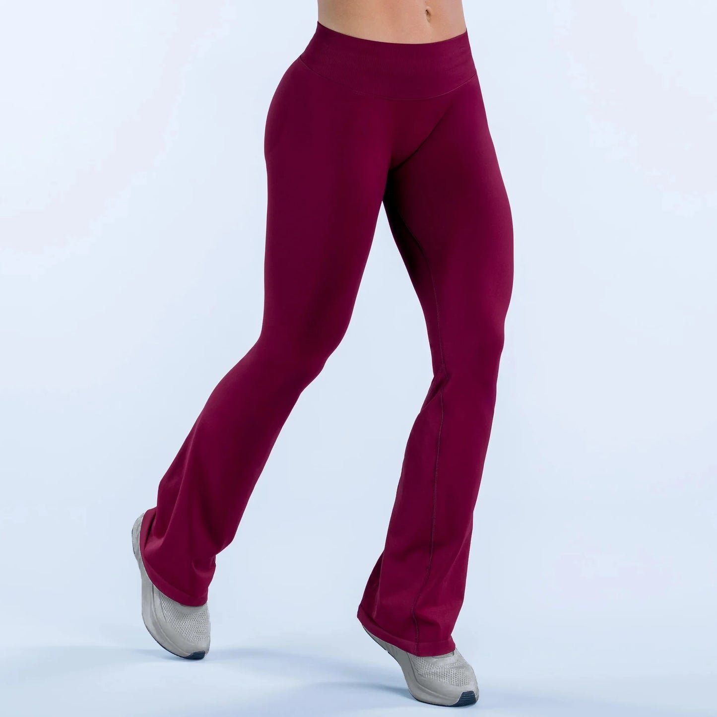 NCLAGEN Women Seamless Flare Yoga Leggings High Waist Scrunch Booty Peach Hip Lifting Impact Gym Fitness Workout Sports Pants