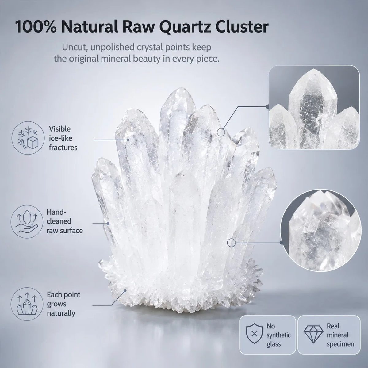Natural high-quality white quartz crystal cluster flowers, with random styles, suitable for collecting and making high-end crystals, can be used for birthday gifts, women's gifts, scene decoration, desktop decoration