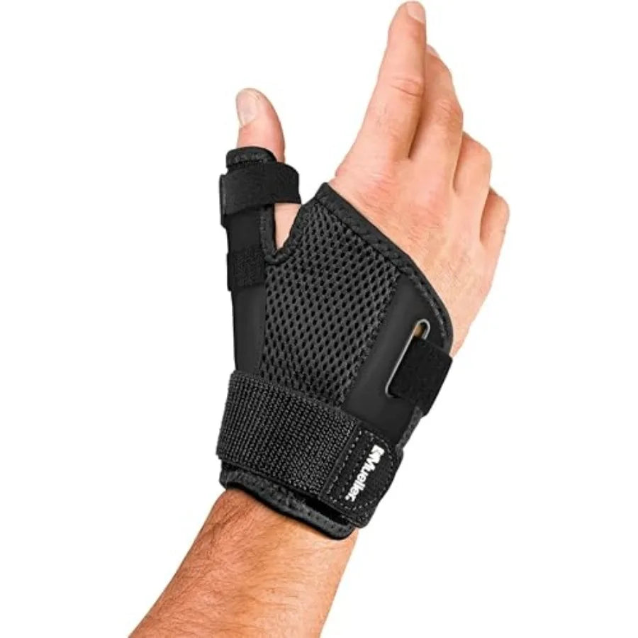 Sports Medicine Adjust-to-Fit Thumb Brace, Spica Splint, Thumb Pain Relief Stabilizer for Men and Women, Ideal for De Quervain'