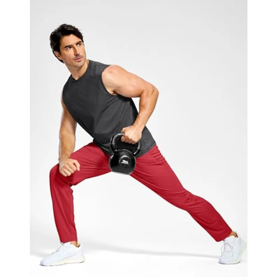 G Gradual Men's Sweatpants with Pockets Lightweight Workout Athletic Track Pants Stretch Gym Running Jogging Joggers for Men