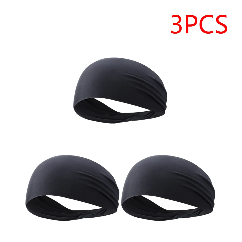 Sports Headbands For Men Woman Gym Yoga Sweat Hair Bands Soft Elastic Hairbands Stretch Outdoor Sport Sweatbands