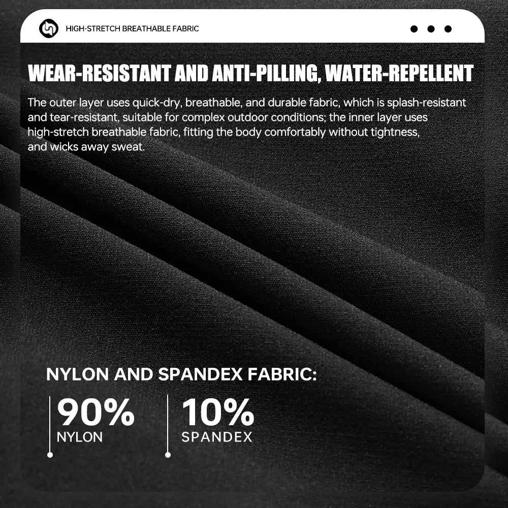 X-TIGER 2 in 1 Cycling Shorts Double Layer Loose Casual MTB Padded Shorts Waterproof Wearproof For Mountain Off-road Urban Commute Daily Wear
