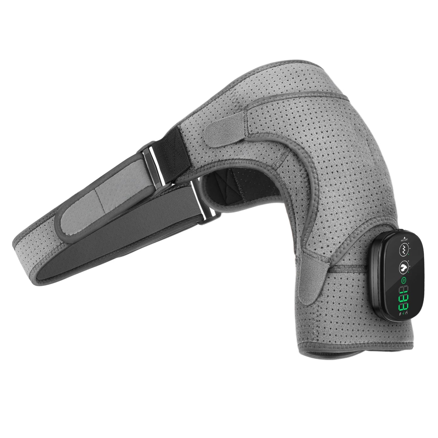 Heated Massage Shoulder Wrap Cape Touch Screen 6-Level Heat 45-70°C 3 Vibration Modes 5000mAh Muscle Fatigue Relief Unisex