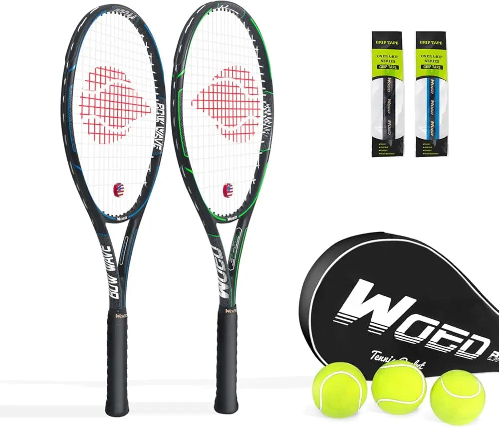 Adult 2 Player Tennis Racket Perfect for Beginner and Professional Players, 27” Speed Tennis Racquet