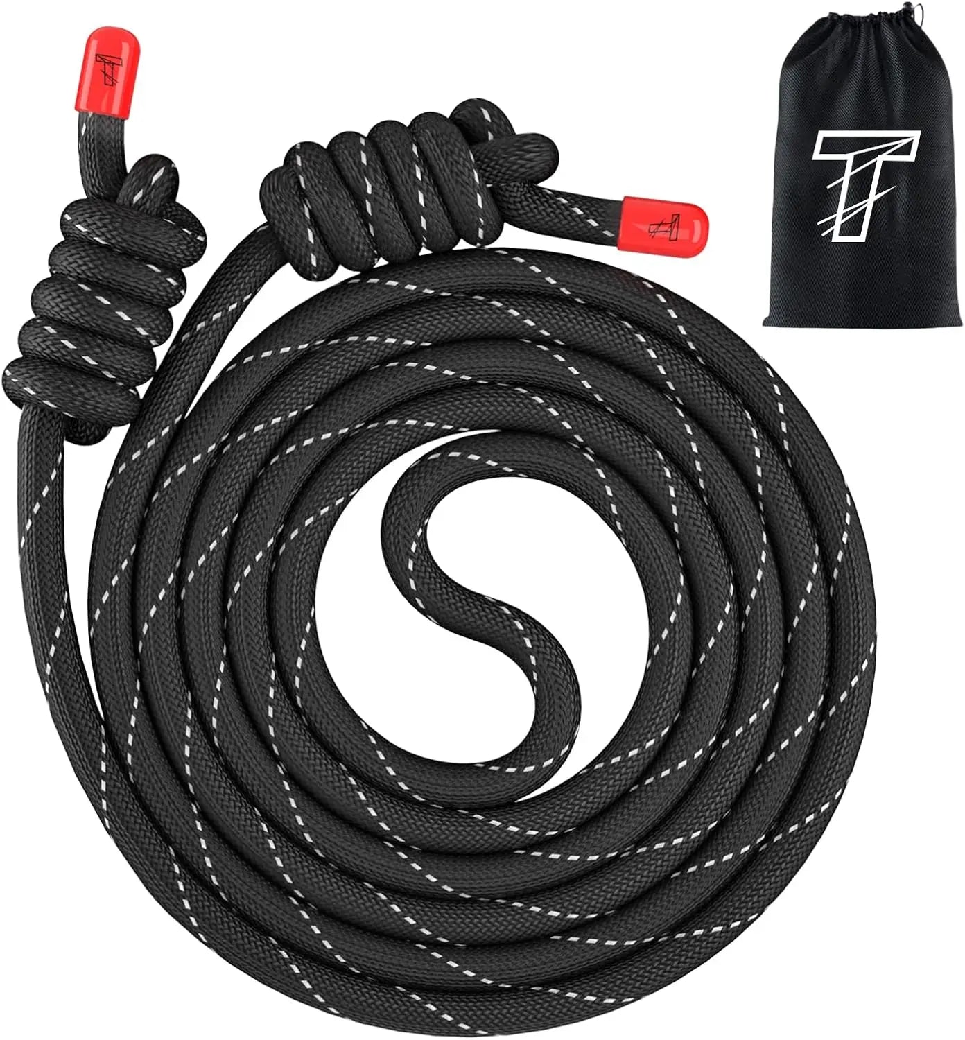 9ft Adjustable Flow Rope for Cardio & Flexibility, Lightweight Double Woven Jump Rope for Men Women Beginners Indoor Outdoor Exercise
