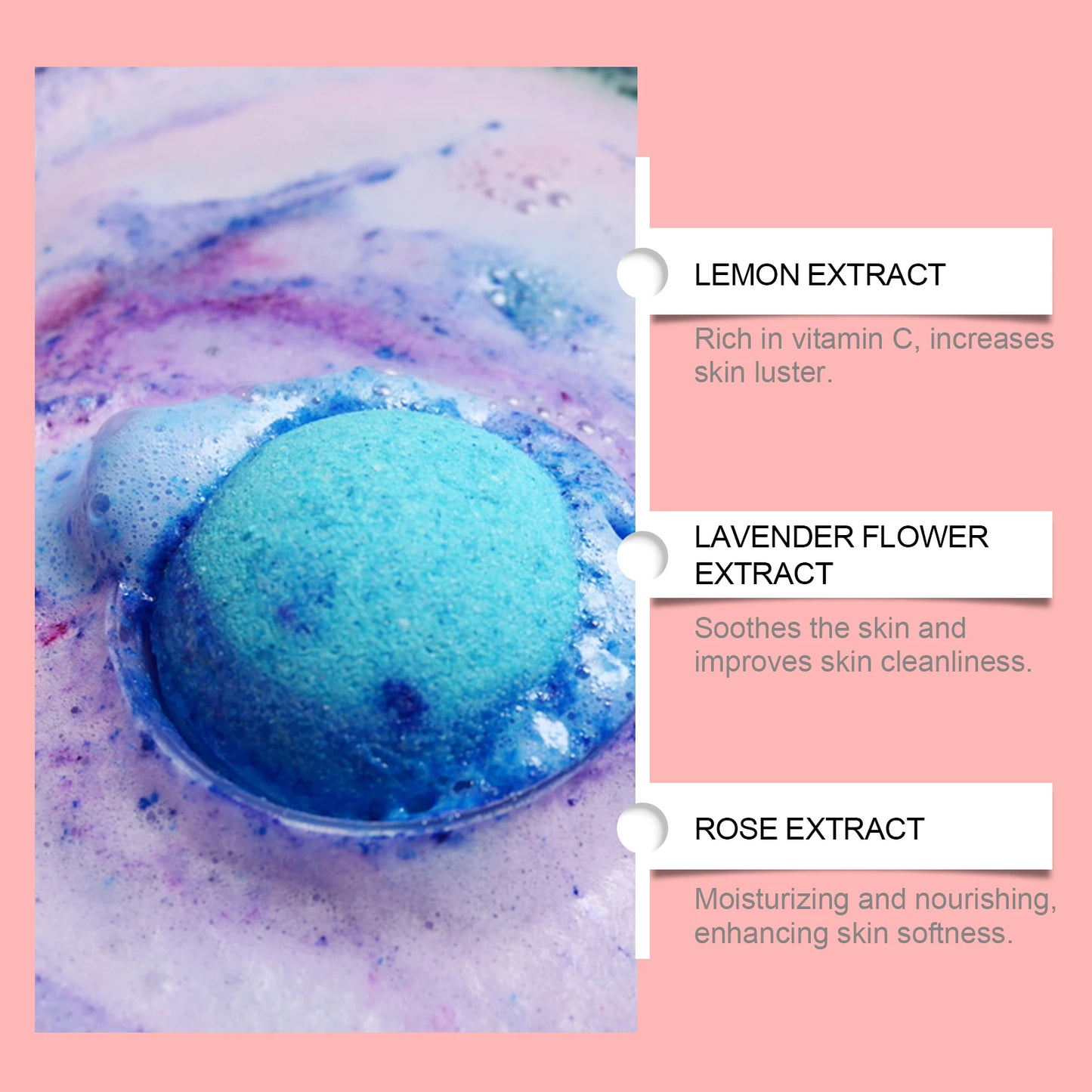 OceAura Christmas Bath Bombs Set 6PC Colorful Fizzy Bath Bombs with Essential Oils Moisturizing Bubble Bath for Soft Skin