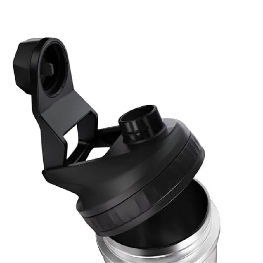 ChillMix Shaker Bottle Insulated Stainless Steel - USB C Rechargeable Electric Protein Shake Mixer Shaker Cups for Protein Shak