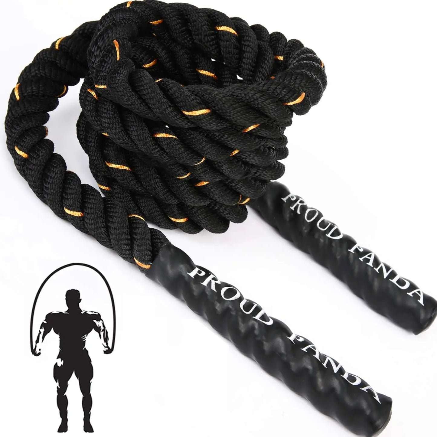 2LB/3LB/5LB Heavy Jump Rope for Fitness, Weighted Skipping Rope for Total Body Workout, Strength Training