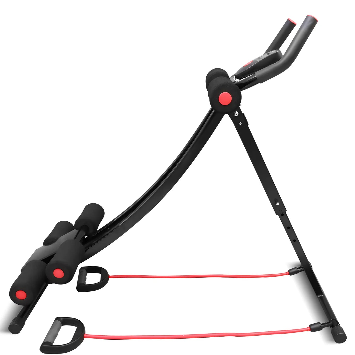 Fitness AB Machine Abdominal Trainers Core Workout Equipment 440 lbs Foldable Height Adjustable For Home Exercise Kit Whole Body