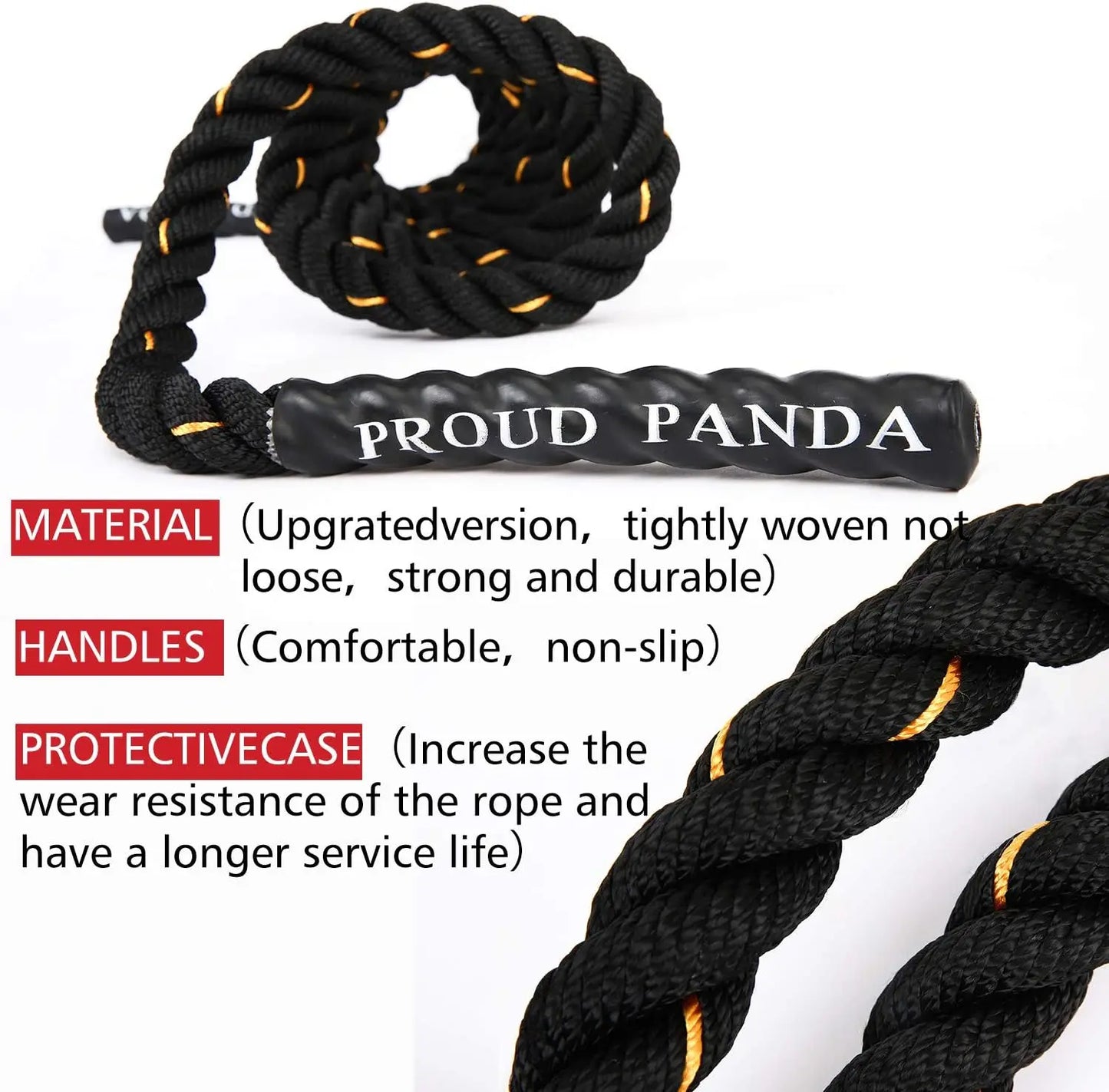 Weighted Jump Rope for Fitness 2LB/3LB/5LB, Heavy Skipping Rope for Men & Women, Total Body Workout, Strength Training, Gym Exercise