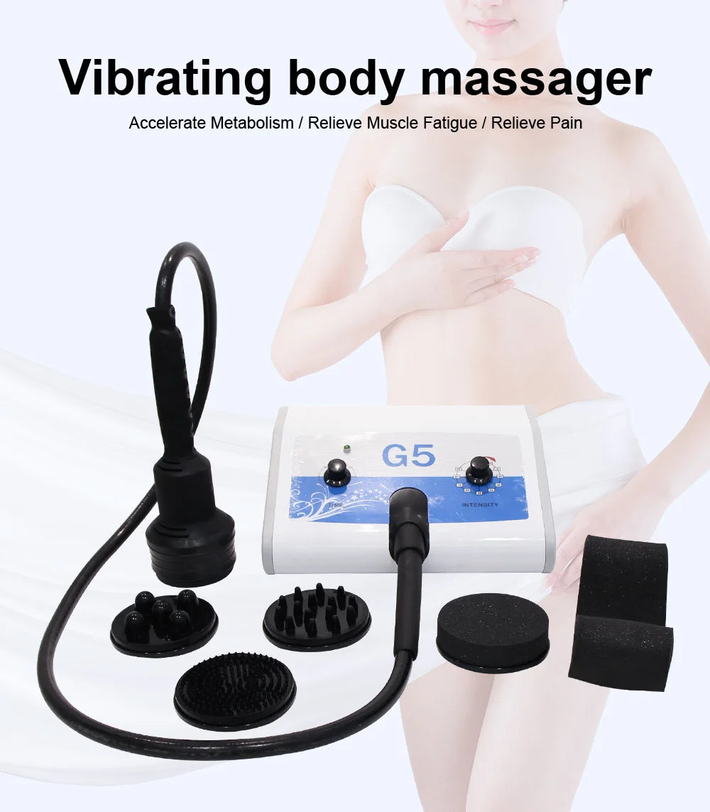 G5 Vibration Massage Slimming Fat Reduce Shaping Massager Waist Muscle Relax Anti Cellulite High Frequency Body Firming Device