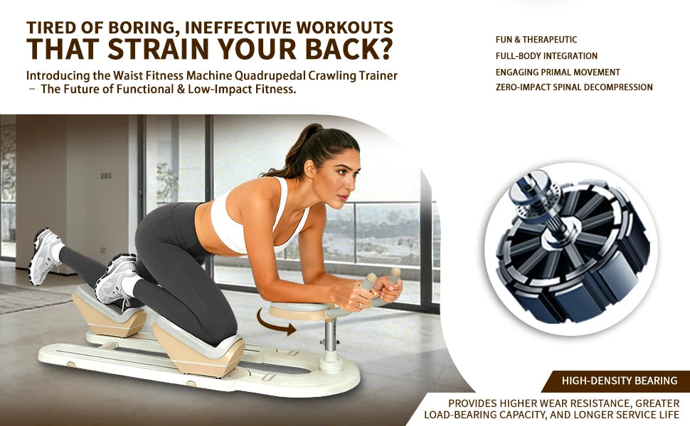 Back Stretch Trainer Home Spinal Twist Machine for Abdominal Crunches Waist Slimming Leg Extension Workouts