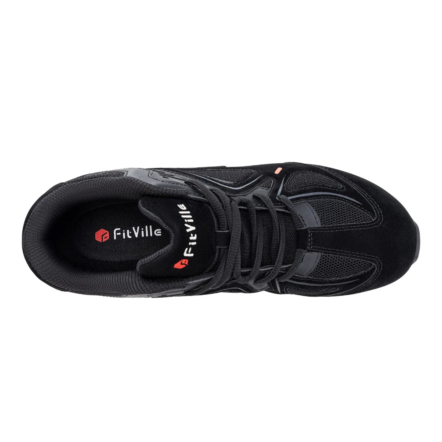 FitVille Men's Walking Shoes Extra Wide Lightweight Sneakers for Flat Feet Arch Fit Heel Pain Relief Non-Slip Running Shoes