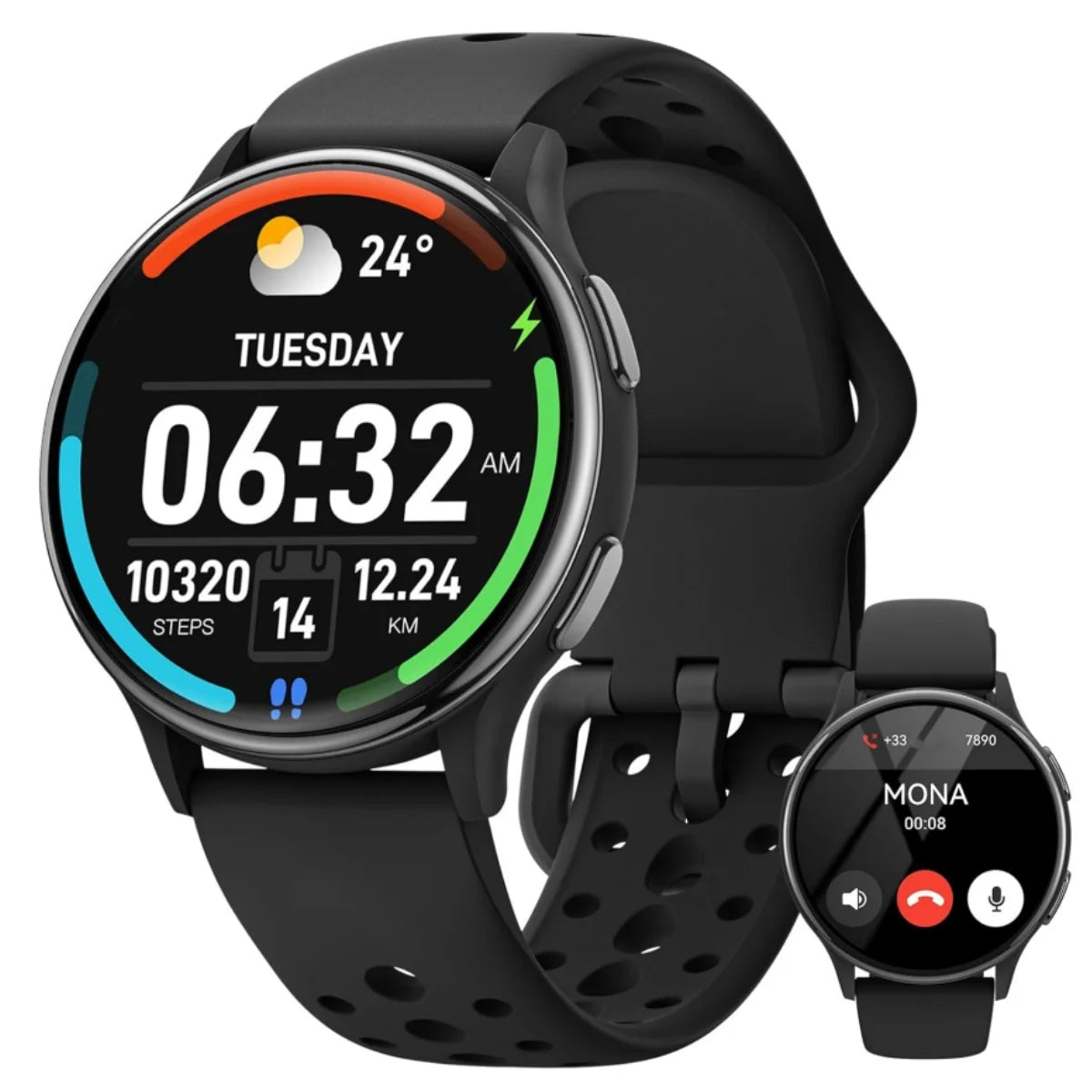 Smart Watches for Women [400+Watch Faces/Calls/Female Health], 1.27" Fitness Tracker Smartwatch for iPhone ＆ Android, Activity T