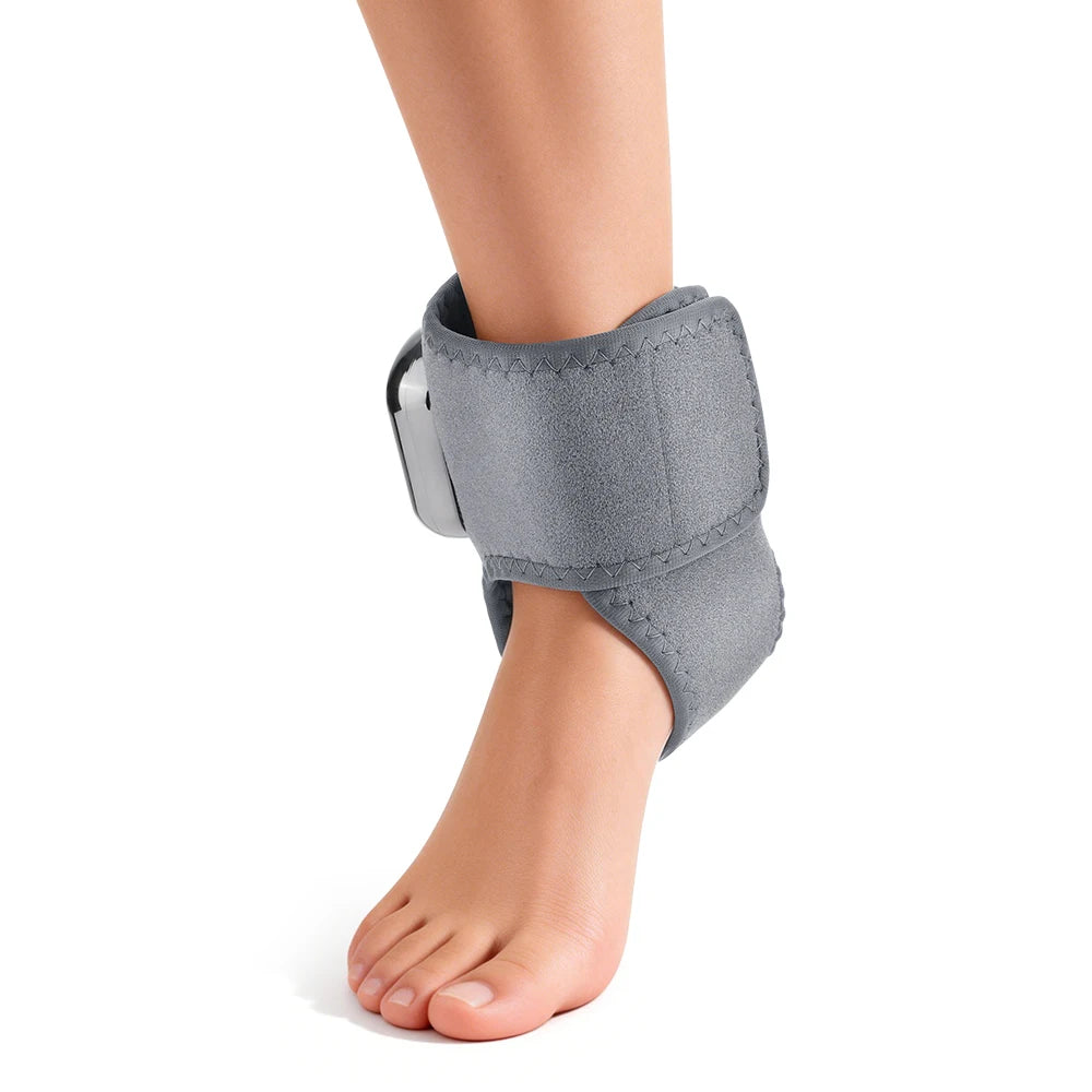 Rechargeable Wireless LED Ankle Massager with Heated Brace 5 Heat Settings & 3 Vibrations for Joint Relief And Relaxation