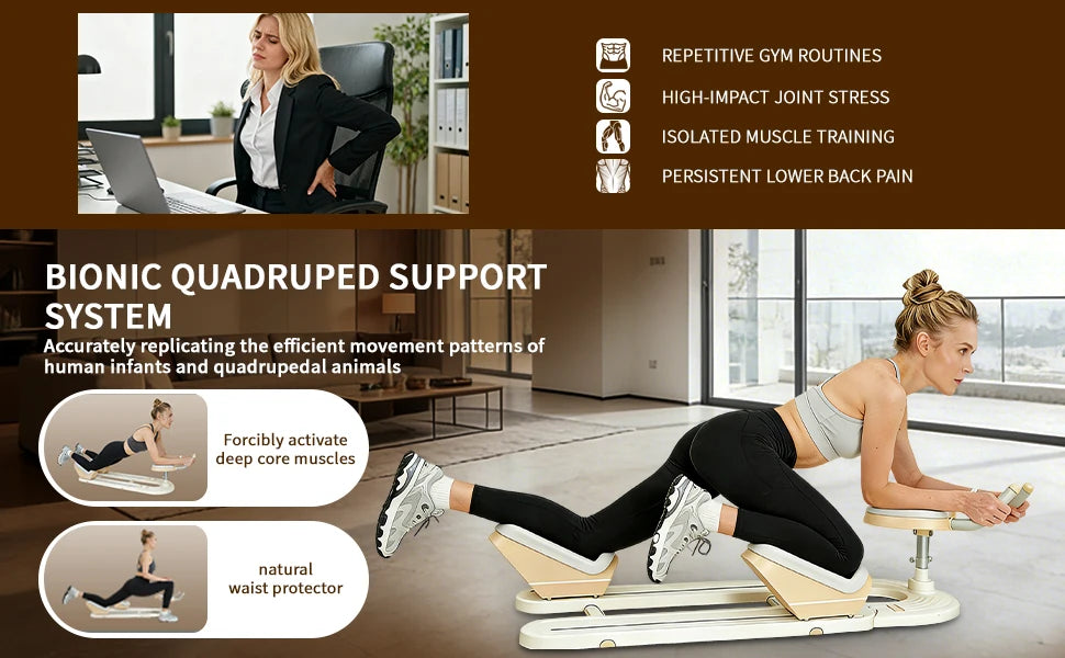 Back Stretch Trainer Home Spinal Twist Machine for Abdominal Crunches Waist Slimming Leg Extension Workouts