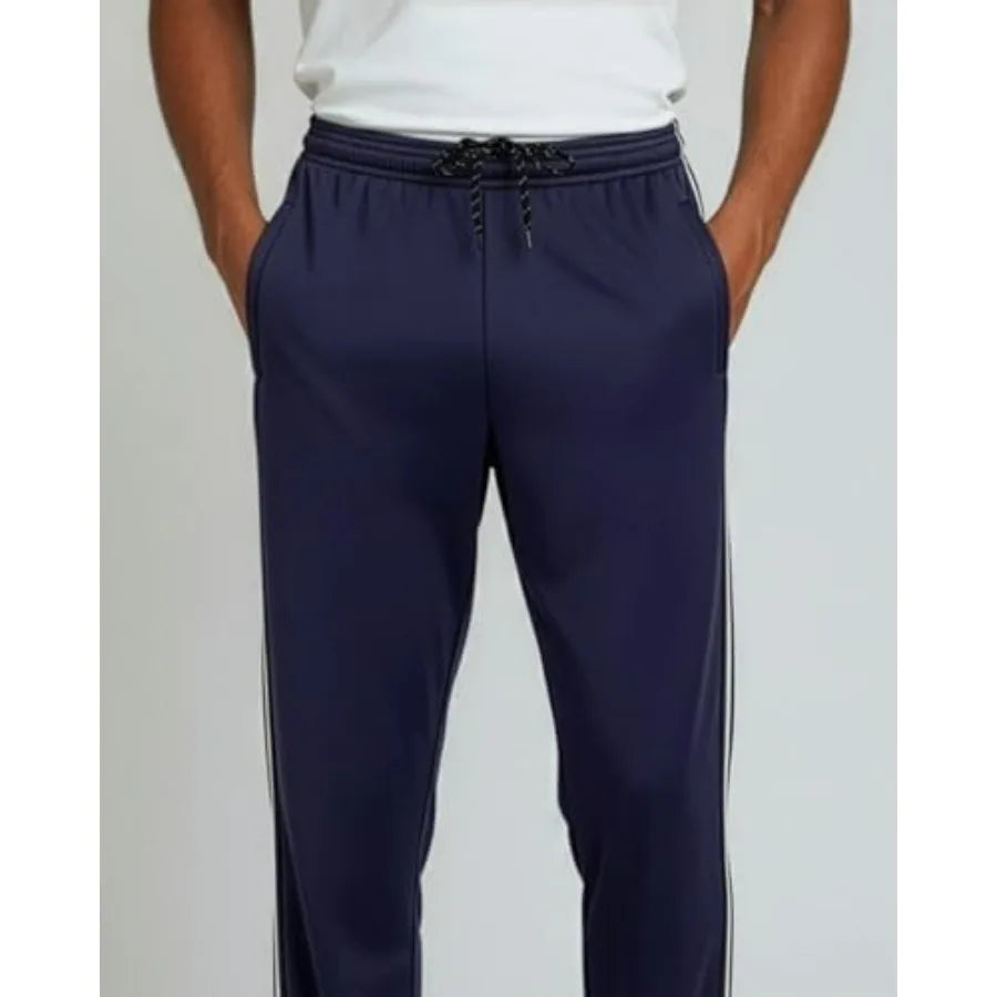 Real Essentials 3 Pack: Men's Mesh Open Bottom Sweatpants Gym Active Athletic Workout Casual Pants with Pockets
