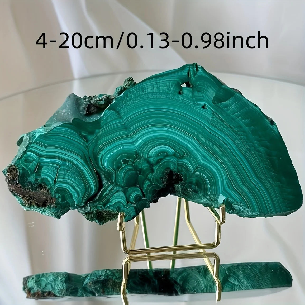 Malachite Slab, Natural Stone Polished Slab with Irregular Edges, Healing Energy crystal stone , Home Decor & Spiritual Gift