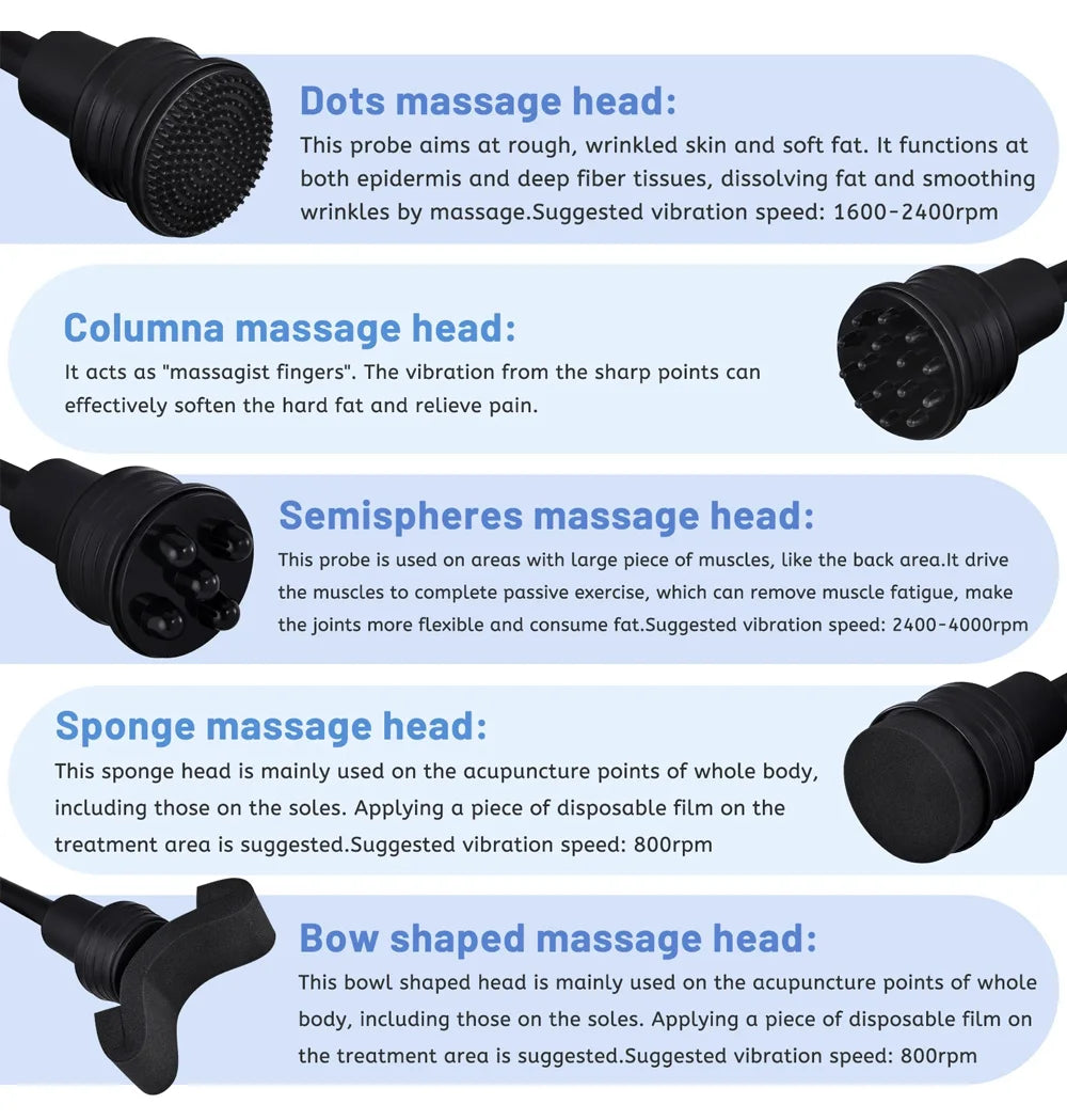 G5 Vibration Massage Slimming Fat Reduce Shaping Massager Waist Muscle Relax Anti Cellulite High Frequency Body Firming Device