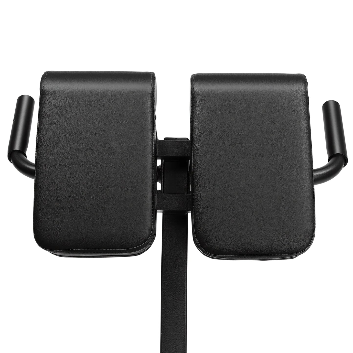 Back Extension Roman Chair Steel Frame Foldable Hyperextension Bench 5 Incline Angles 8 Adjustable Abdominal Pad Length 150Kg Load Capacity Multi-functional Core Workout Bench Anti-slip Handle Pedal Home Gym Fitness Equipment