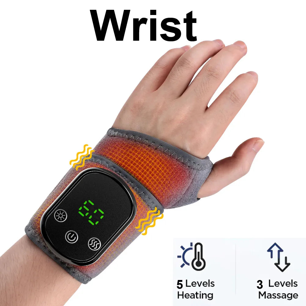 Electric Heating Foot Ankle Massager with Vibration Ankle Wrap Support Hot Compress for Joint Protection Foot Protector