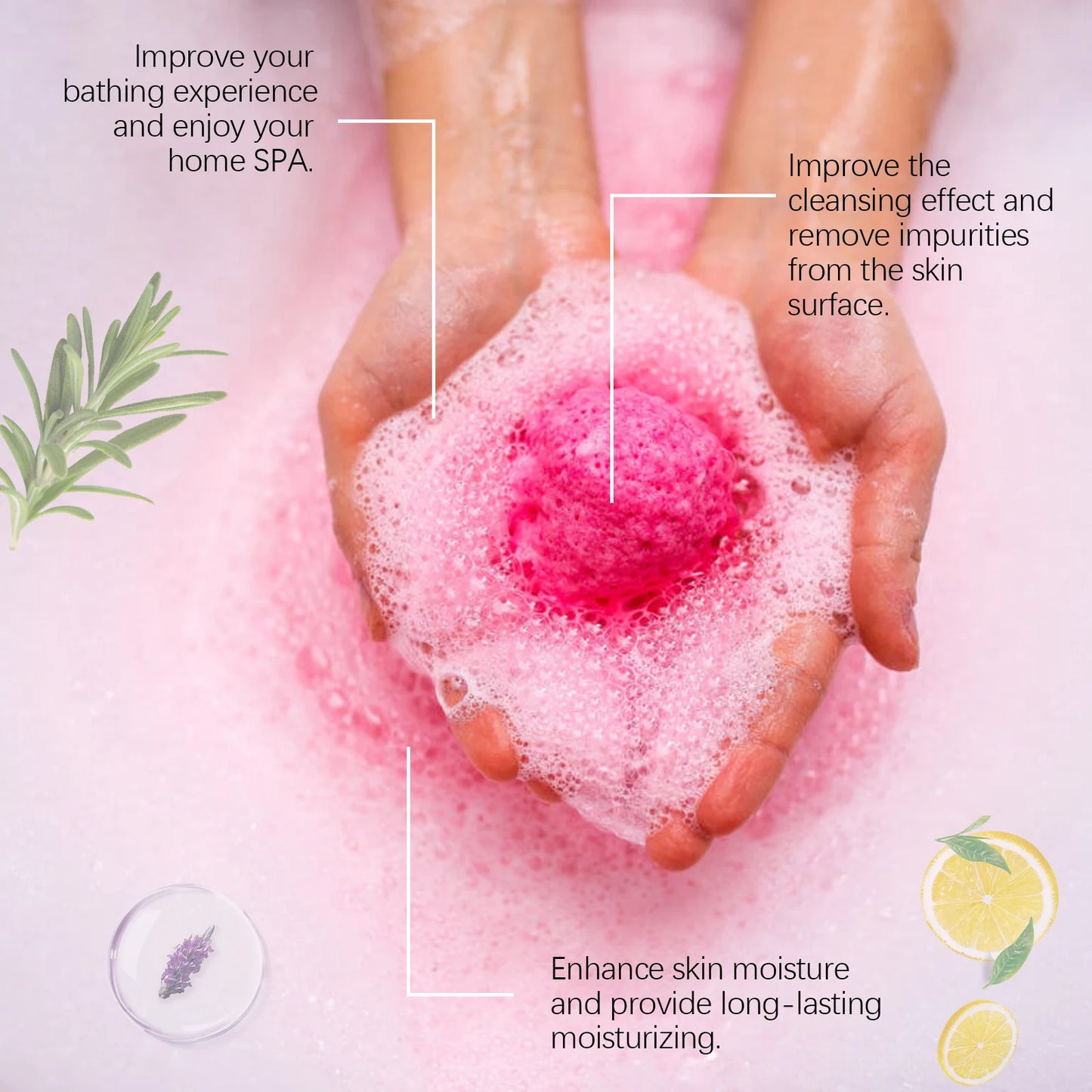 OceAura Christmas Bath Bombs Set 6PC Colorful Fizzy Bath Bombs with Essential Oils Moisturizing Bubble Bath for Soft Skin