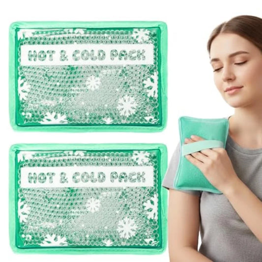 Gel Ice Pack Ice Bag with Strap-1 Pack Reusable Hot and Cold Pack Compress for Knee, Shoulder, Feet, Back, Ankle, Neck, Hip, El