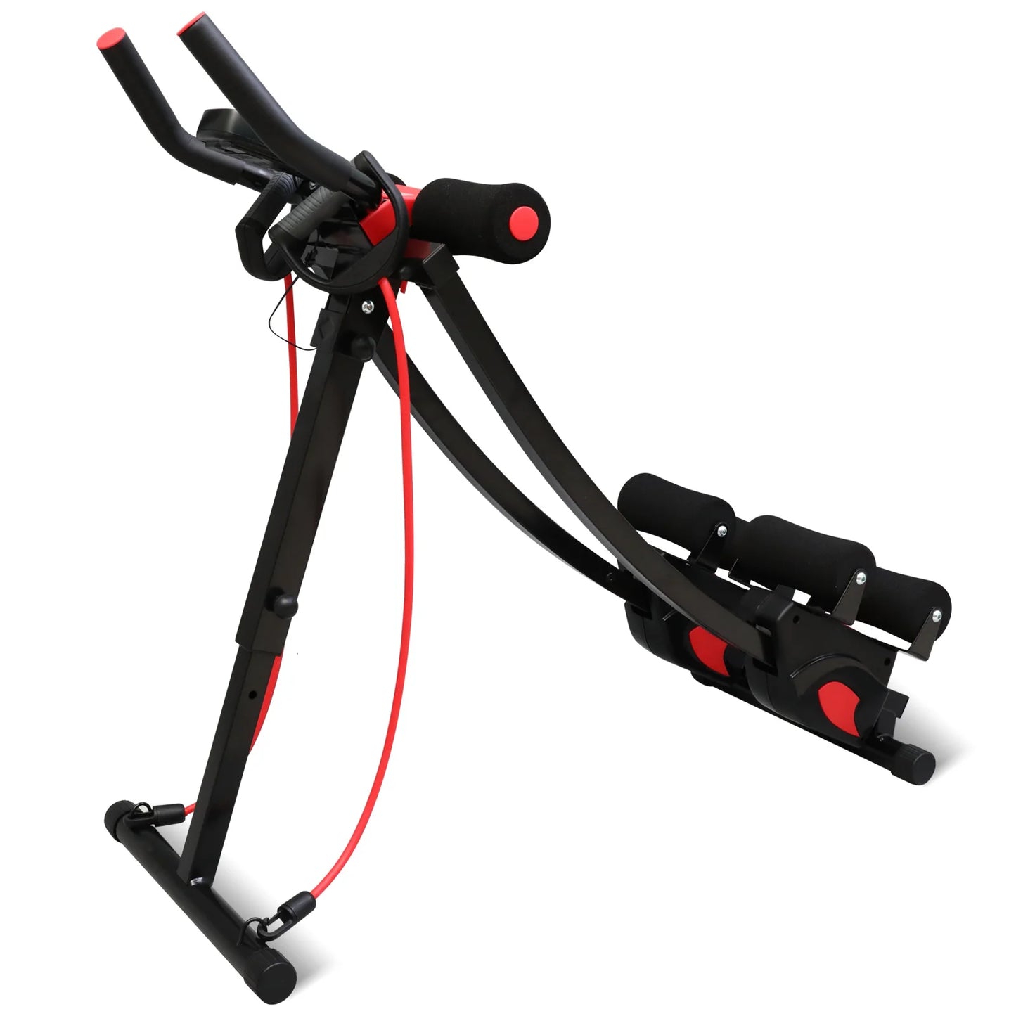 Fitness AB Machine Abdominal Trainers Core Workout Equipment 440 lbs Foldable Height Adjustable For Home Exercise Kit Whole Body