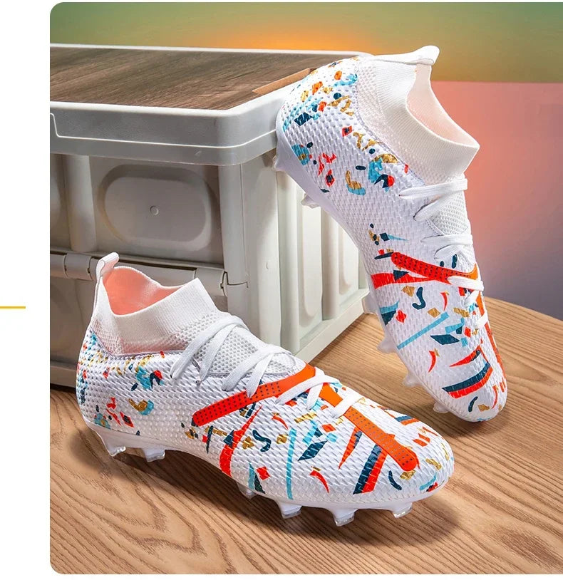 New Men Football Boots Match Sneakers Soccer Shoes Non-Slip Professional Training Shoes Grass Outdoor Sport Ultralight Unisex