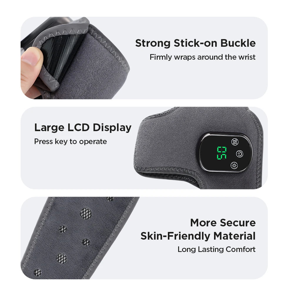 Electric Heating Foot Ankle Massager with Vibration Ankle Wrap Support Hot Compress for Joint Protection Foot Protector