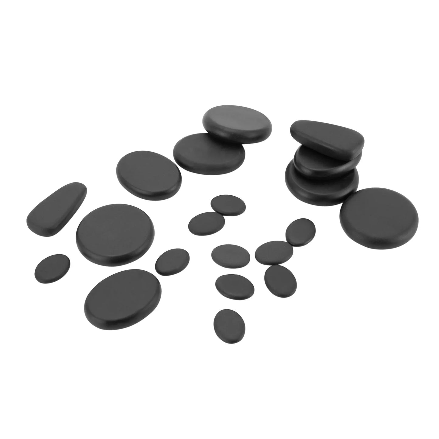 18 Volcanic Rocks Hot Stones Massage Set, 60-70 ℃used Hot Stones Body Massage Set, for Massage, Scraping, Hot Compress