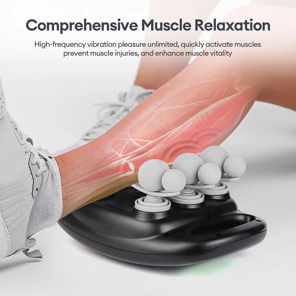 18/24 Heads Fascia Gun Red Light Deep Tissue Muscle Massager Wireless Massage Gun for Back Waist Leg Body Muscle Relaxation Home Gym
