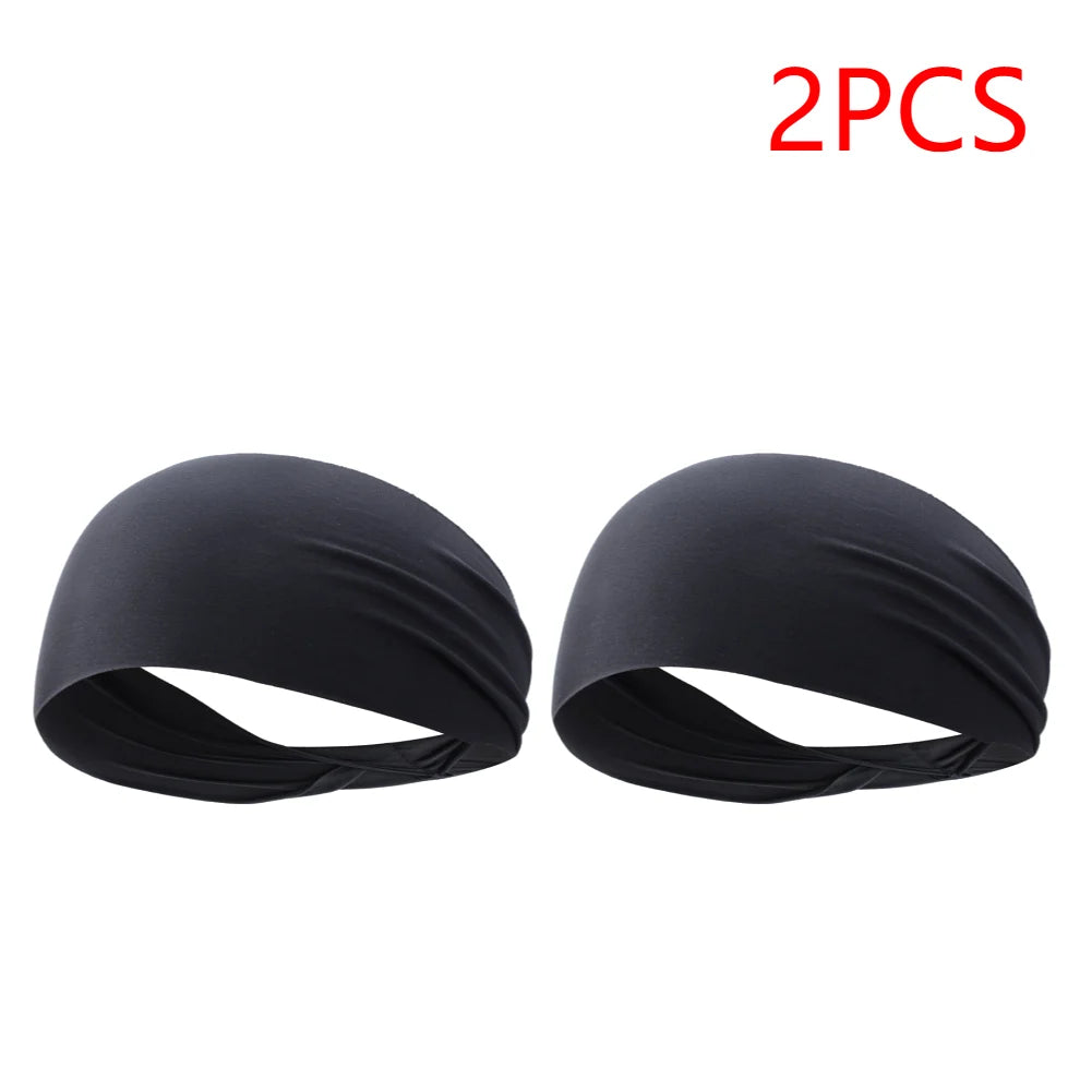 Sports Headbands For Men Woman Gym Yoga Sweat Hair Bands Soft Elastic Hairbands Stretch Outdoor Sport Sweatbands