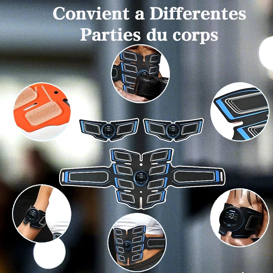 Fitness Equipment EMS Stimulator for Men & Women Abdominal Muscle Stimulation Training with 6 Modes And 18 Intensities for Muscle Training