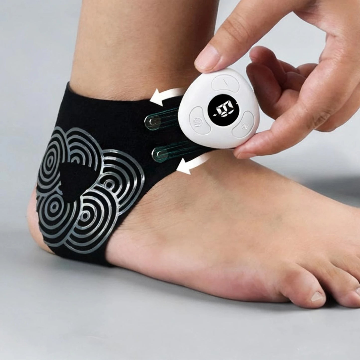 EMS Pulse Ankle Massager Lightweight Sports Ankle Support Breathable Joint Protection Gear Anti Sprain Injury