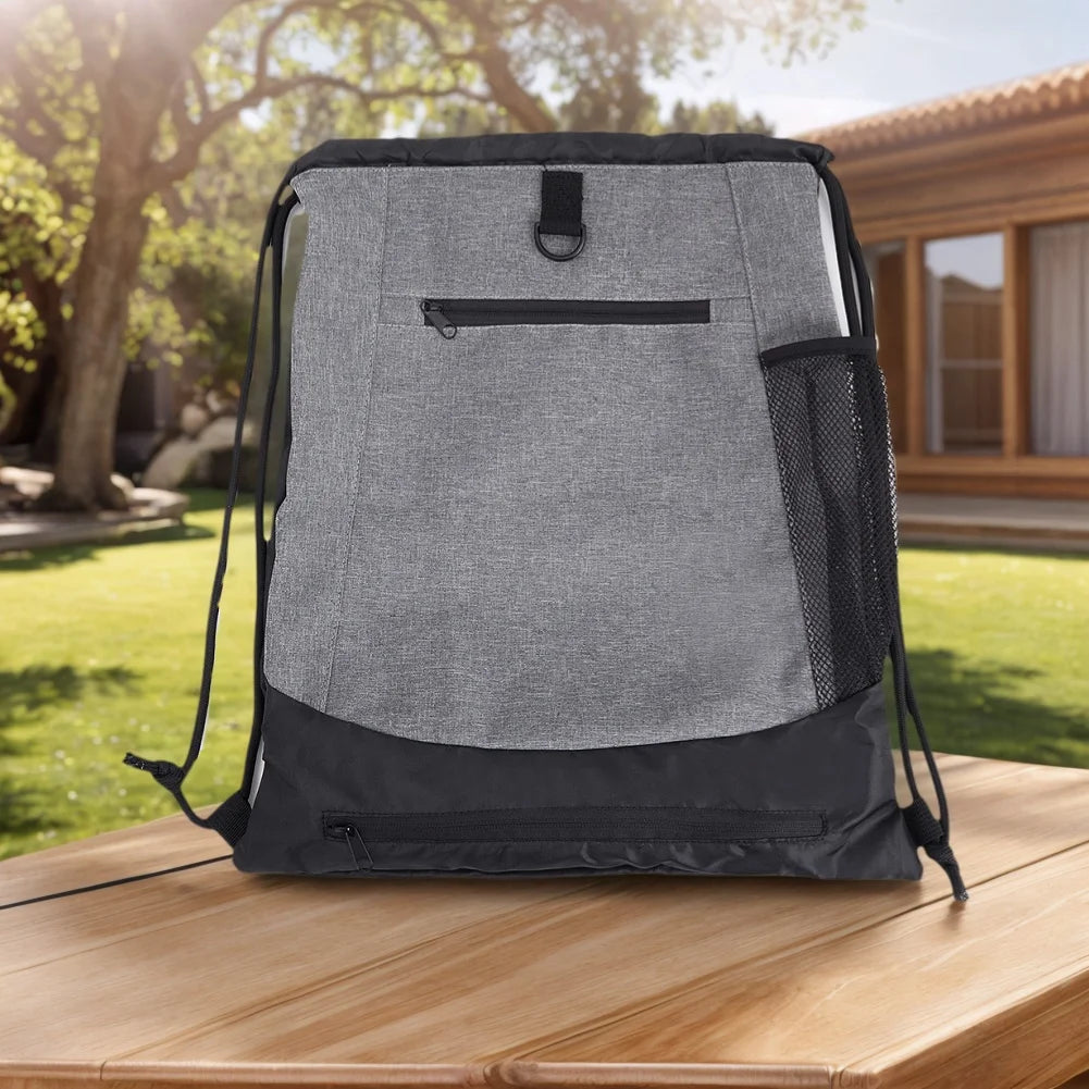 Drawstring Basketball Backpack Foldable Soccer Backpacks Women Yoga Bag Gym Sackpack With Detachable Mesh Bag For Outdoor Sports