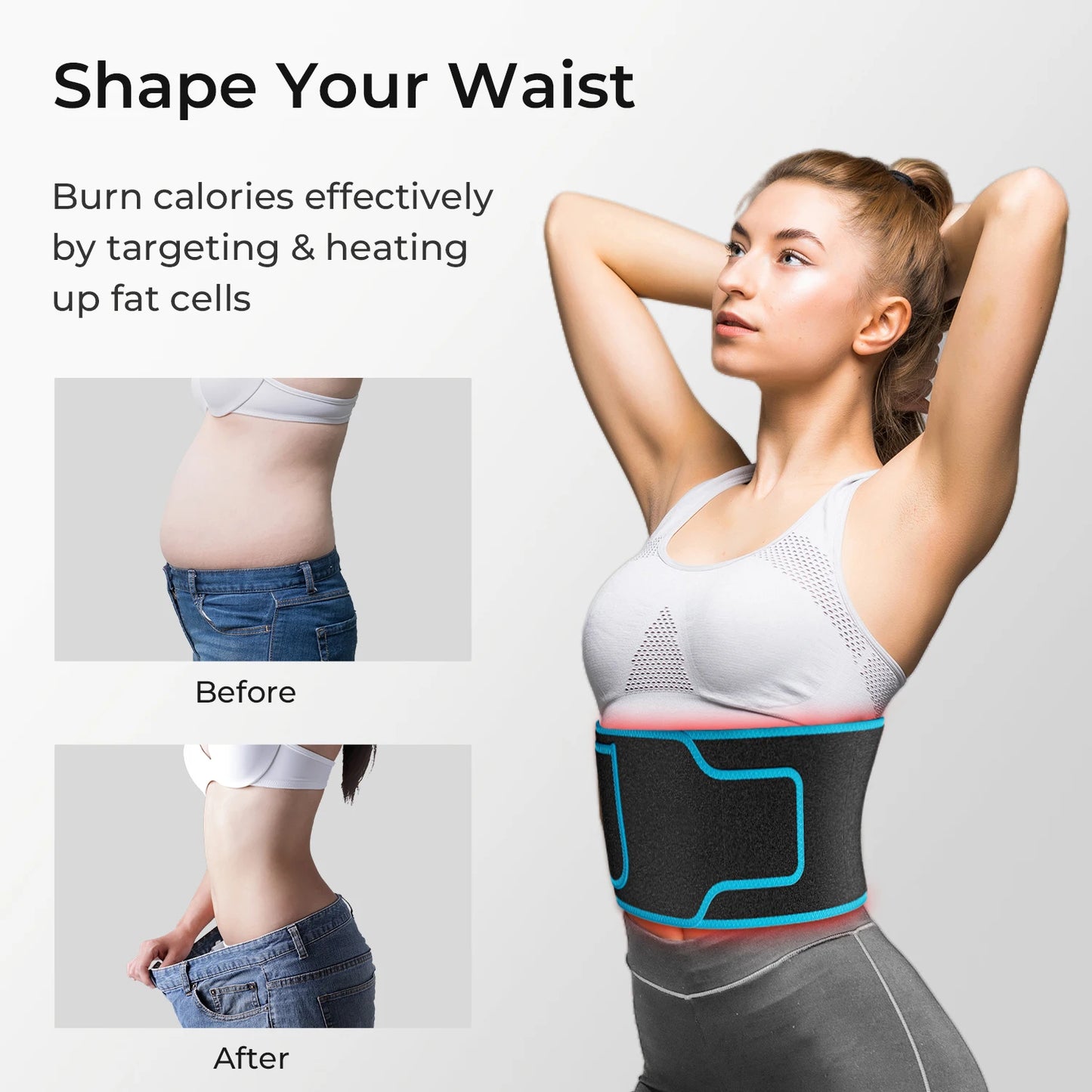 Red Light Therapy Belt LED Red Light Shoulder Back Waist Pain Relief Therapy Pad Infrared light Device Muscles Recover