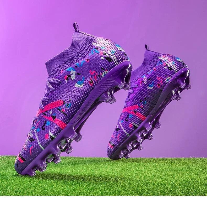 New Men Football Boots Match Sneakers Soccer Shoes Non-Slip Professional Training Shoes Grass Outdoor Sport Ultralight Unisex