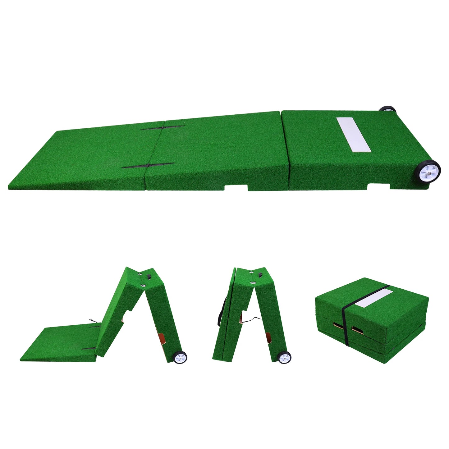 88x28x6 Inch Foldable Pitching Mound with Carry Handle Baseball Pitchers Mound Baseball Pitching Training Equipment