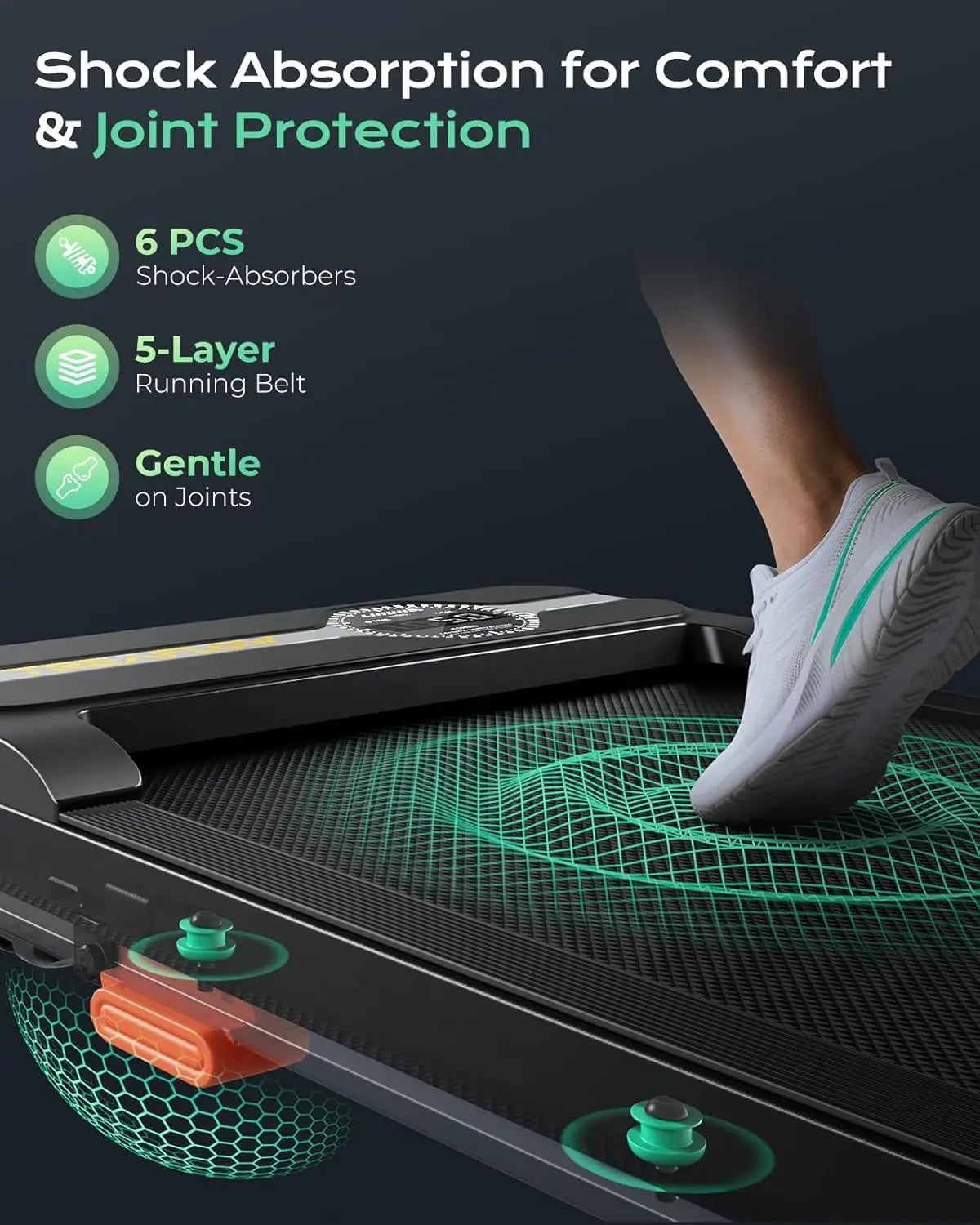 Under Desk Treadmill with Incline 2.5HP Walking Pad for Home Office 265 lbs Capacity LED Remote